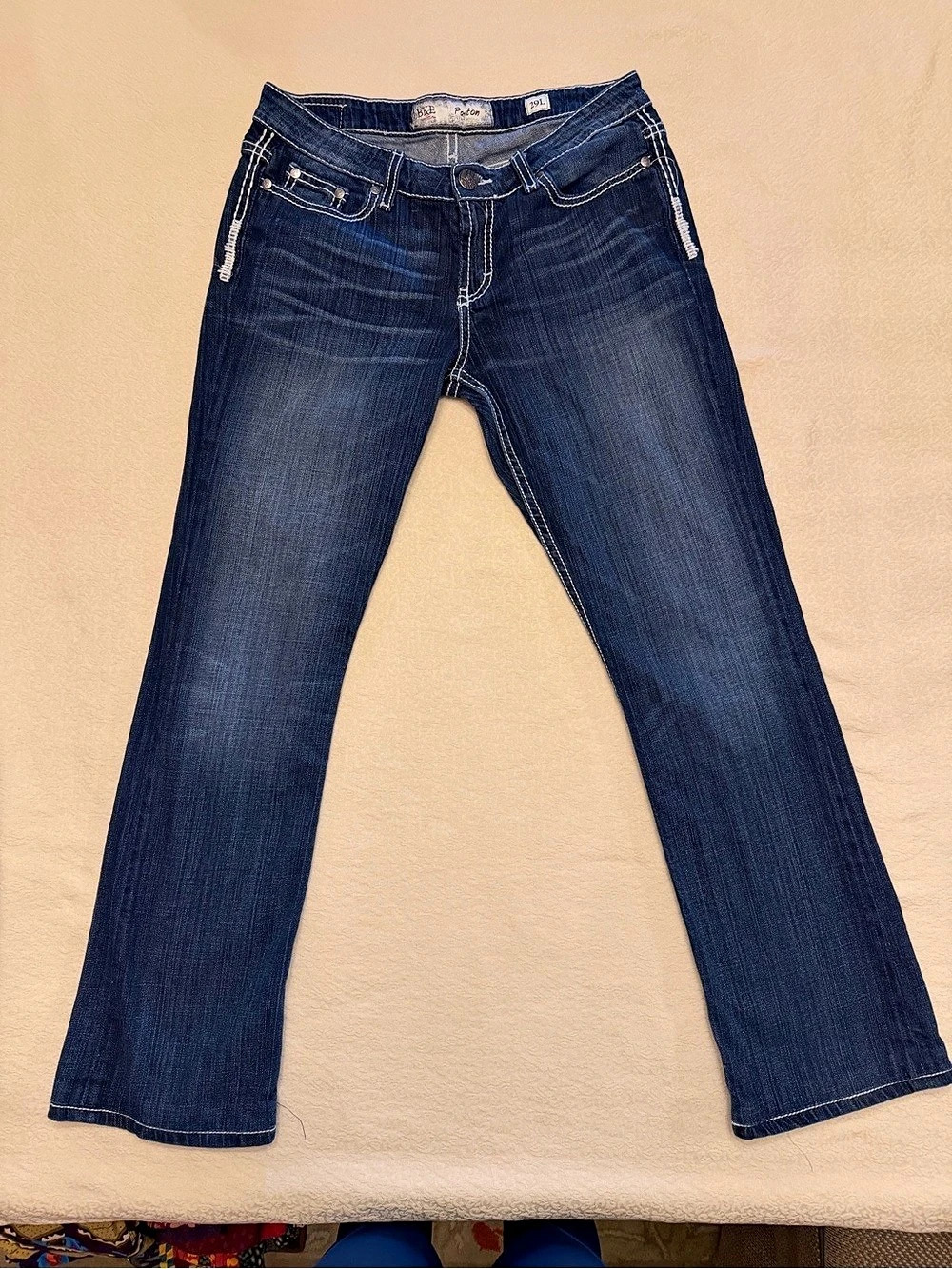 BKE Payton Bootcut Jeans in Blue Waist 29L